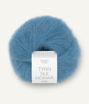 Tynn Silk Mohair Sandnes Garn 6042 Mork Himmelbla