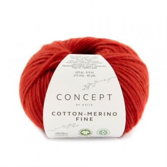 Cotton Merino Fine Katia Concept 89 Rot