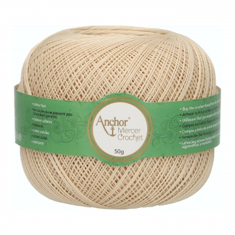 Anchor Mercer Crochet Stärke 80 387 Beige