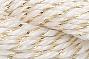 Anchor Perlgarn Metallic 07001 Weiß/Gold