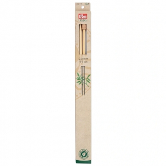 Jackenstricknadeln Bambus 33cm x 6mm