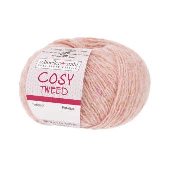 Cosy Tweed Schoeller Stahl 01 rose