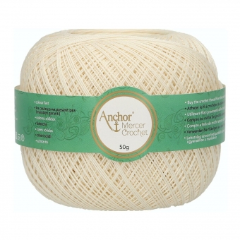 Anchor Mercer Crochet Stärke 60 926 Eierschale