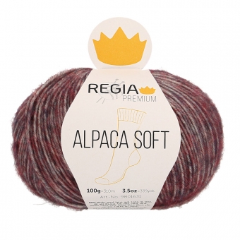 Regia Premium Alpaca Soft Sockenwolle 84 berry meliert