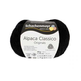Alpaca Classico Schachenmayr 00099 schwarz