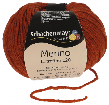 Merino Extrafine 120 Schachenmayr 00115 ziegel