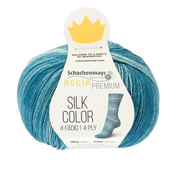 Regia Premium Silk Color 4-ply 65 TEAL COLOR