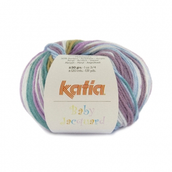 Baby Jacquard von Katia %%% - 95 Violett-Grün