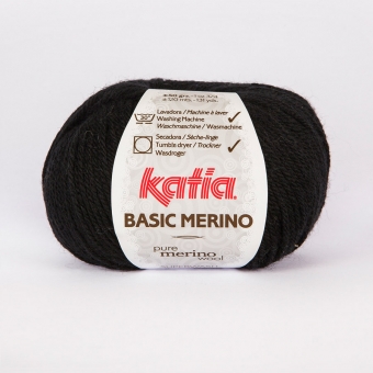 Basic Merino von Katia 02 Schwarz