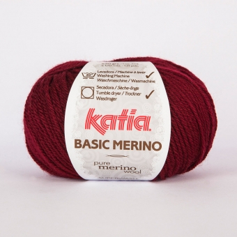 Basic Merino von Katia 23 Dunkelweinrot