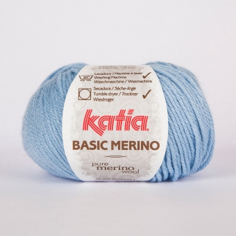 Basic Merino von Katia 34 Himmelblau