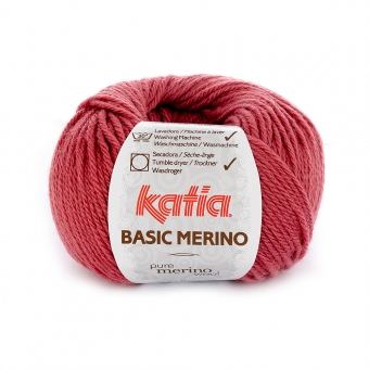 Basic Merino von Katia 75 Himbeerrot