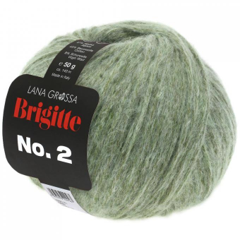 Brigitte No. 2 Lana Grossa 18 Graugrün