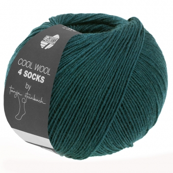 Cool Wool 4 Socks Lana Grossa 7701 Dunkelgrün 