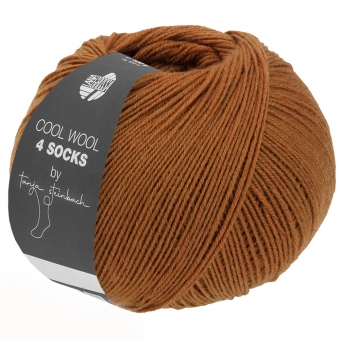 Cool Wool 4 Socks Lana Grossa 7712 Rostbraun 