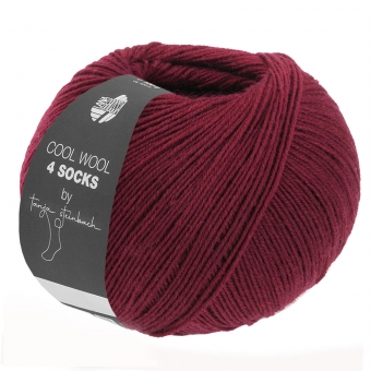 Cool Wool 4 Socks Lana Grossa 7716 Bordeaux 