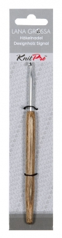 Häkelnadel Alu mit Holzgriff Design-Holz Signal Lana Grossa 6,5 mm