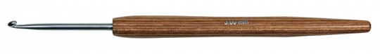 Häkelnadel Alu mit Holzgriff Design-Holz Signal Lana Grossa 3 mm