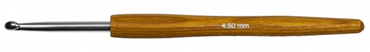 Häkelnadel Alu mit Holzgriff Design-Holz Signal Lana Grossa 4,5 mm