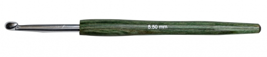 Häkelnadel Alu mit Holzgriff Design-Holz Signal Lana Grossa 5,5 mm
