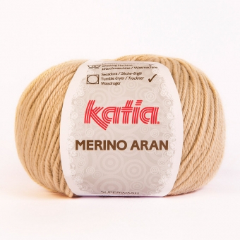 Merino Aran von Katia 100g-Knäuel 10 Hellbeige