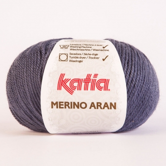 Merino Aran von Katia 100g-Knäuel 58 Mittelblau
