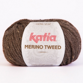 Merino Tweed Wolle von Katia 303 Braun