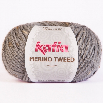 Merino Tweed Wolle von Katia 307 Hellgrau