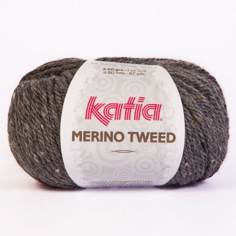 Merino Tweed Wolle von Katia 308 Dunkelgrau