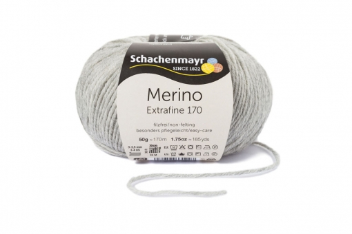 Merino Extrafine 170 Schachenmayr 00090 hellgrau meliert