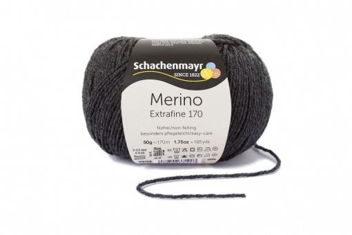 Merino Extrafine 170 Schachenmayr 00098 anthrazit meliert