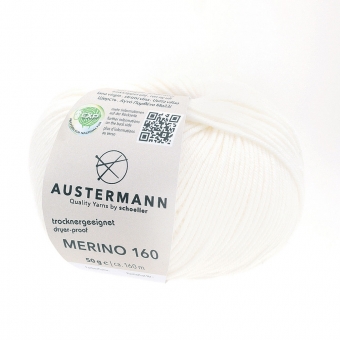 Merino 160 Austermann 201 weiß