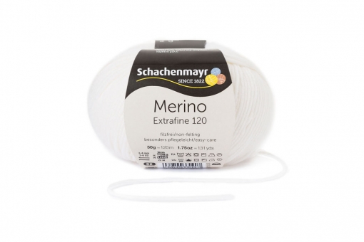 Merino Extrafine 120 Schachenmayr 00101 weiß