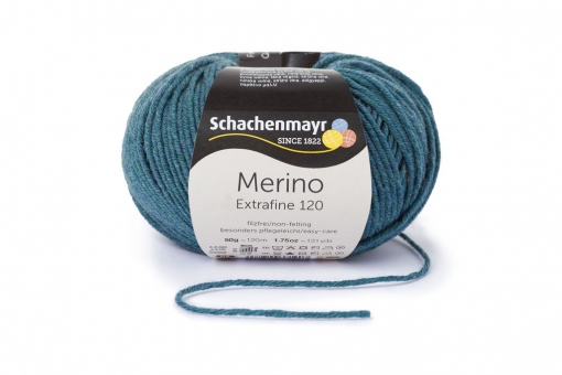 Merino Extrafine 120 Schachenmayr 00166 meerblau meliert
