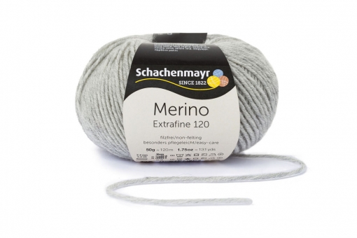Merino Extrafine 120 Schachenmayr 00190 hellgrau meliert