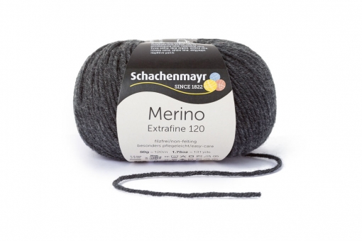 Merino Extrafine 120 Schachenmayr 00198 anthrazit meliert