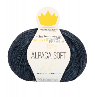 Regia Premium Alpaca Soft Sockenwolle 55 nachtblau meliert