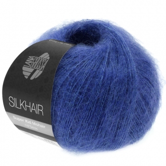 Silkhair Uni und Melange Lana Grossa 144 Blau