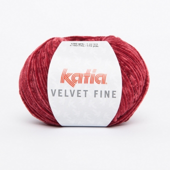Velvet Fine von Katia 213 Dunkelfuchsia