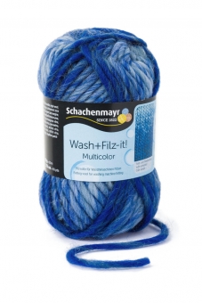 Wash+Filz-it! Multicolor Filzwolle Schachenmayr 00201 ocean