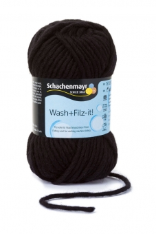 Wash+Filz-it! Filzwolle Schachenmayr 00001 black