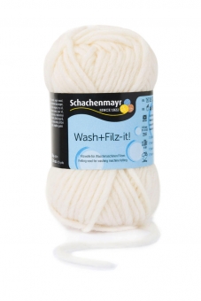 Wash+Filz-it! Filzwolle Schachenmayr 00002 white