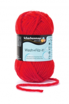 Wash+Filz-it! Filzwolle Schachenmayr 00019 red